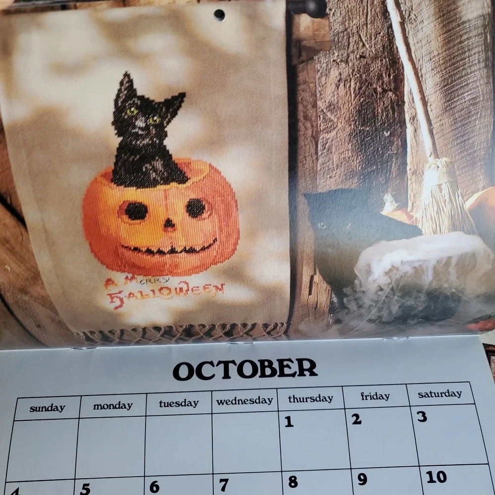 Vanessa Aunt Collection Vintage Calendar 1989 wtih Patterns misc lot of 4